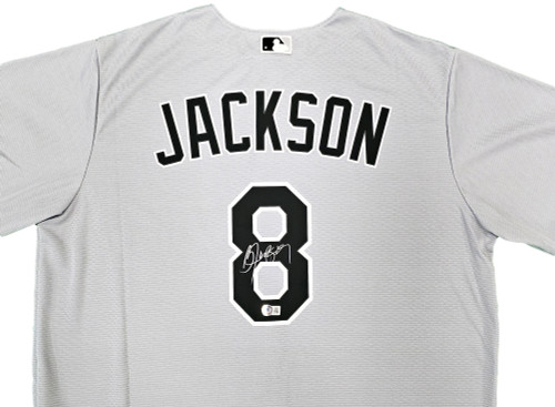 Chicago White Sox Bo Jackson Autographed Gray Nike Jersey Size XL Beckett BAS Witness