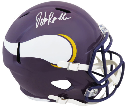 John Randle Signed Minnesota Vikings Throwback Riddell Full Size Speed Replica Helmet - Schwartz Authenticated