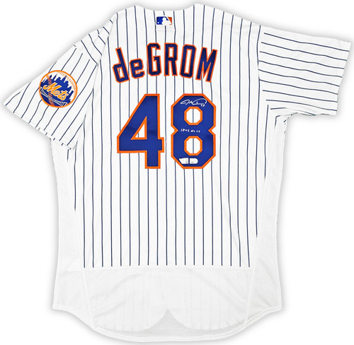 New York Mets Jacob deGrom Autographed Gray Jersey JSA Stock #208150