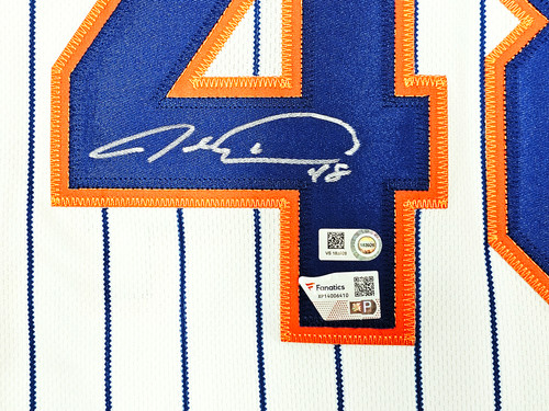 New York Mets Jacob deGrom Autographed Black Nike Authentic Jersey Size 44  Fanatics Holo Stock #218736