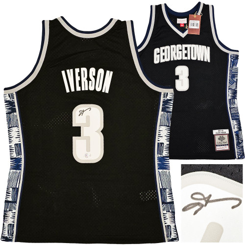 Allen Iverson Autographed Denver Mitchell & Ness White Basketball Jersey  (L) - BAS at 's Sports Collectibles Store