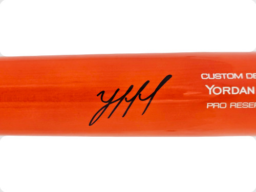 Yordan Alvarez Autographed Black Victus Player Model Bat Houston Astros  Beckett BAS Witness Stock #220440