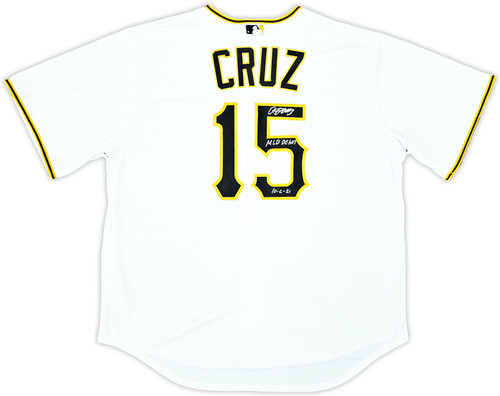 Pittsburgh Pirates Oneil Cruz Autographed Black Nike Jersey Size L