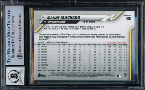 Manny Machado Signed San Diego Padres Jersey / 3×All-Star 3rd Base (Beckett  COA)