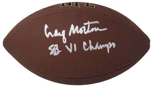 Craig Morton Signed Wilson Super Grip Full Size NFL Football w/SB VI Champs - Schwartz Authenticated