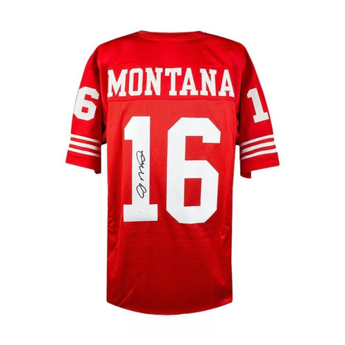 Joe Montana Autographed San Francisco 49ers Red Jersey - JSA