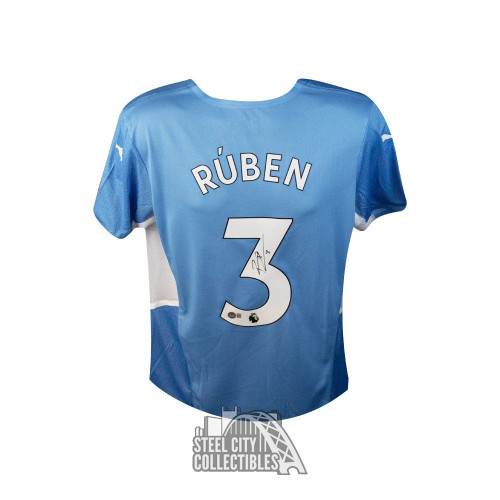 Ruben Dias Autographed Manchester City Puma Soccer Jersey - BAS COA
