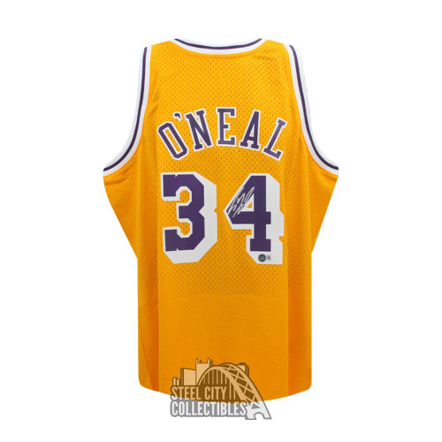 Shaquille O'Neal Autographed Los Angeles Gold Authentic Basketball Jersey - BAS (XL)