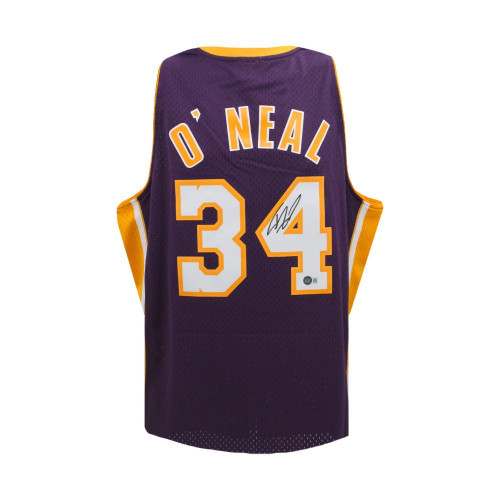 Shaquille O'Neal Autographed Los Angeles Purple Authentic Basketball Jersey - BAS (L)