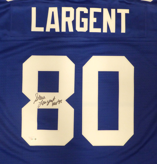 Seattle Seahawks Steve Largent Autographed Blue NFL Jersey Size L "HOF 95" Fanatics Holo #A256929