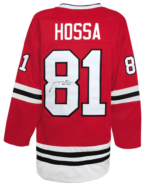 Detroit Red Wings Marian Hossa Signed Red Jersey w/HOF 2020 - Schwartz Authenticated