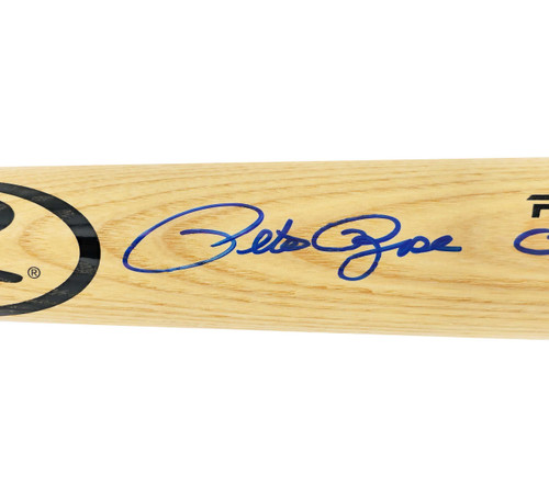 Pete Rose Autographed Blonde Rawlings Pro Baseball Bat Cincinnati Reds "Charlie Hustle" PR Holo Stock #228084