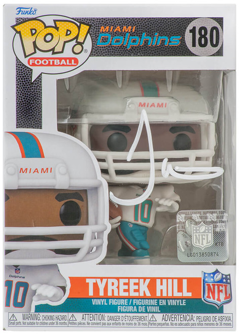 Tyreek Hill Signed Miami Dolphins NFL Funko Pop Doll #180 - Schwartz Authenticated