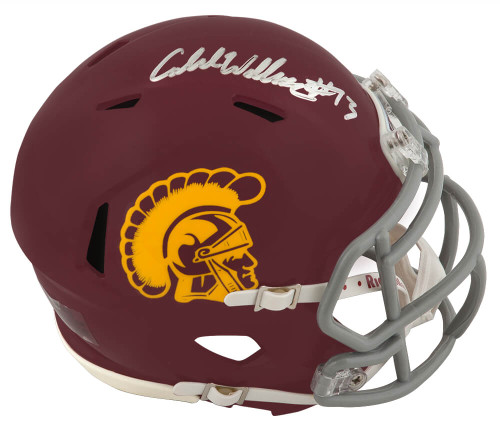 Caleb Williams Signed USC Trojans Riddell Speed Mini Helmet - Fanatics