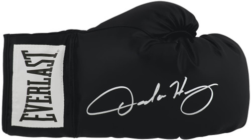 Oscar De La Hoya Signed Everlast Black Boxing Glove - Schwartz Authenticated