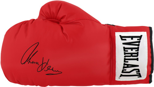 Thomas Hearns Signed Everlast Red Boxing Glove - Schwartz Authenticated