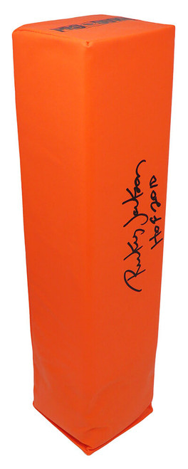 Rickey Jackson Signed Orange Endzone Pylon w/HOF 2010 - Schwartz Authenticated