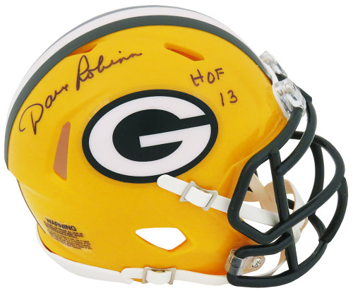 Dave Robinson Signed Green Bay Packers Riddell Speed Mini Helmet w/HOF'13 - Schwartz Authenticated