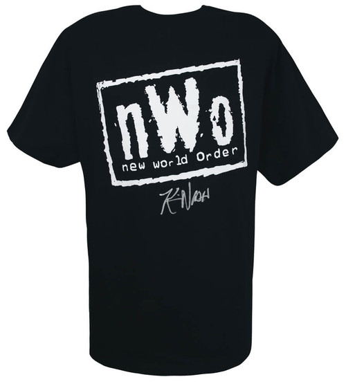 Kevin Nash Signed NWO Black Wrestling T-Shirt - Schwartz Authenticated
