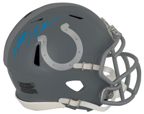 Anthony Richardson Signed Indianapolis Colts SLATE Riddell Speed Mini Helmet - Fanatics