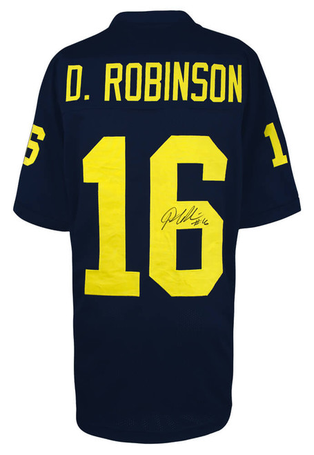 Michigan Wolverines Denard Robinson Signed Navy Jersey - Schwartz Authenticated