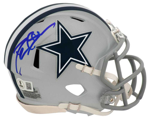 Deion Sanders Signed Dallas Cowboys Riddell Speed Mini Helmet - Beckett
