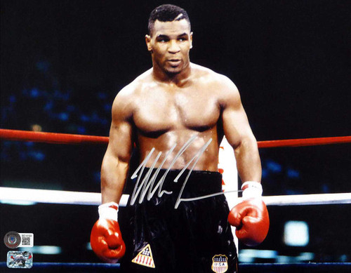 Mike Tyson Autographed Framed 11x14 Photo Beckett BAS QR