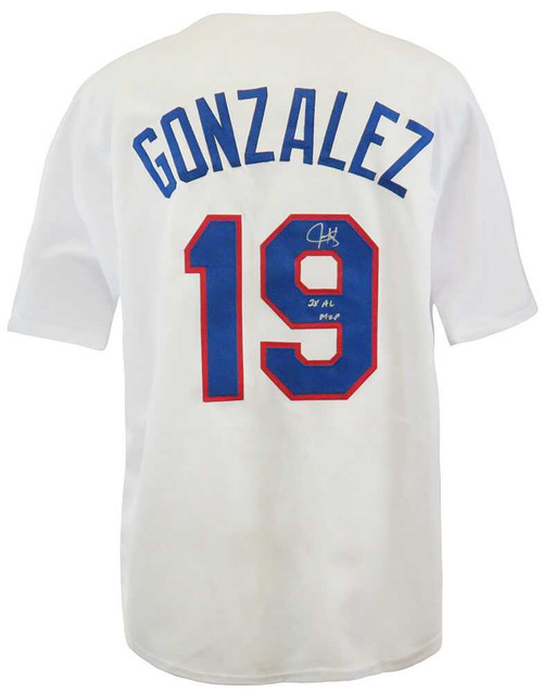 Juan Gonzalez Signed Jersey | Texas Rangers Blue Throwback