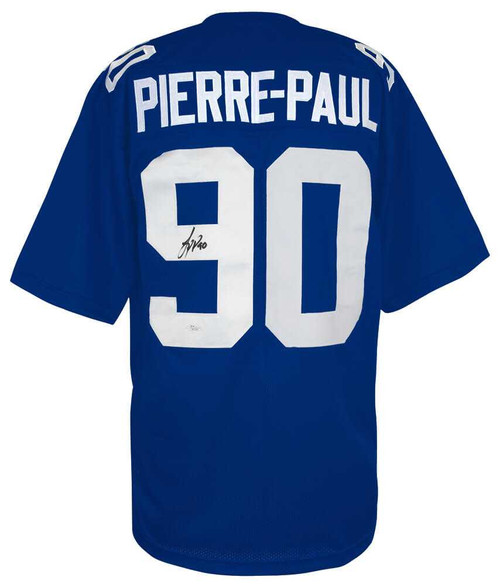 New York Giants Jason Pierre-Paul Signed Blue Jersey JSA