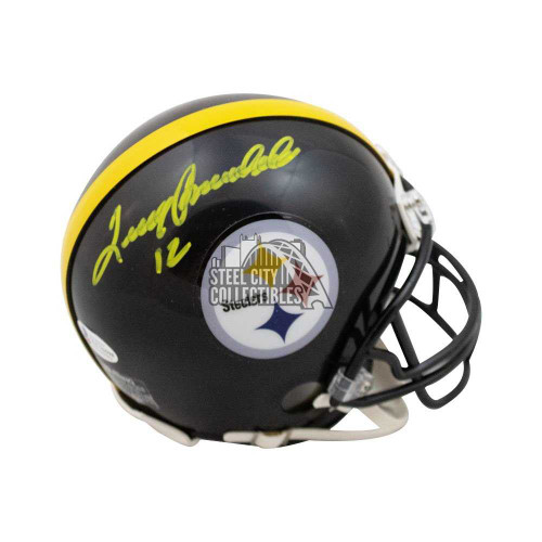 Terry Bradshaw Autographed Pittsburgh Steelers Mini Football Helmet - BAS COA