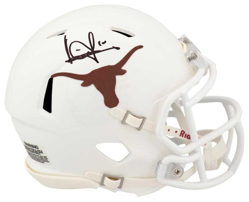 Vince Young Signed Texas Longhorns Riddell Speed Mini Helmet