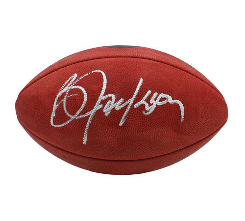 Bo Jackson Autographed Raiders Wilson Official Duke Metallic Football