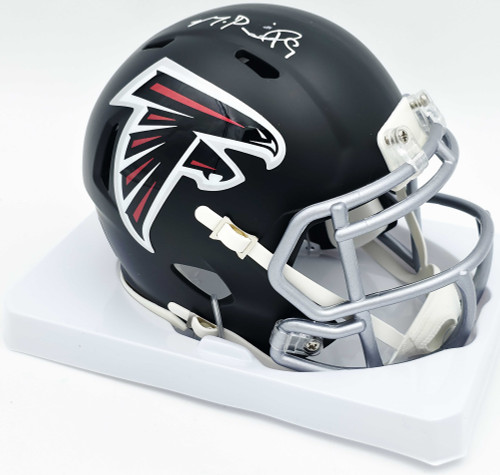 Michael Penix Jr. Autographed Atlanta Falcons Black Speed Mini Helmet Beckett BAS Witness #2W906733
