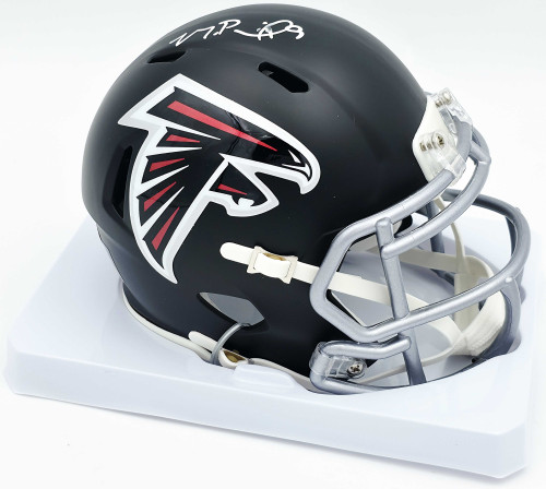 Michael Penix Jr. Autographed Atlanta Falcons Black Speed Mini Helmet Beckett BAS Witness #2W906756