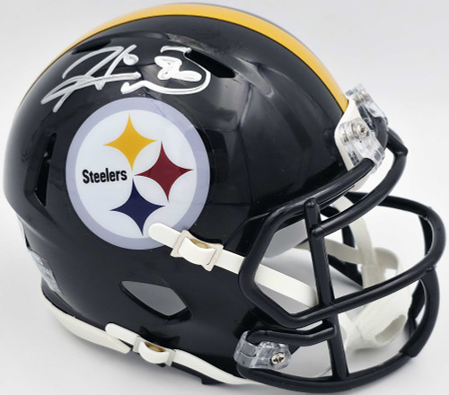 Hines Ward Autographed Pittsburgh Steelers Black Speed Mini Helmet Beckett BAS Witness #2W638754