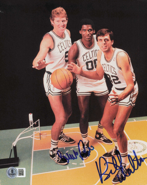 Bill Walton & Robert Parish Autographed 8x10 Photo Boston Celtics Beckett BAS QR #BS30288