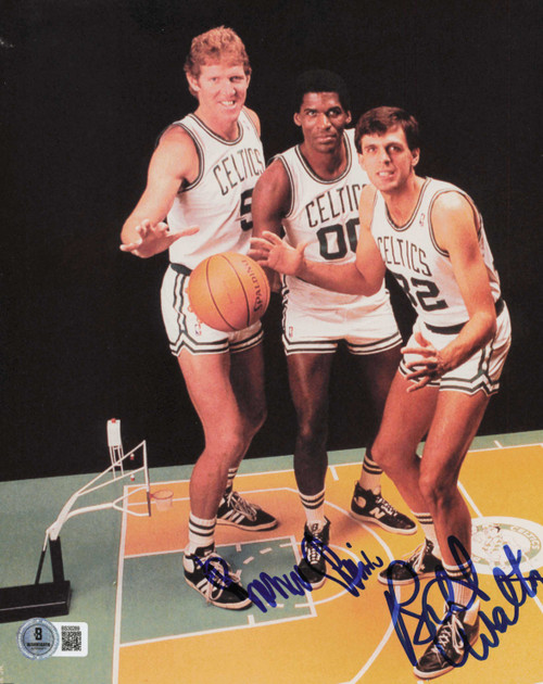 Bill Walton & Robert Parish Autographed 8x10 Photo Boston Celtics Beckett BAS QR #BS30289