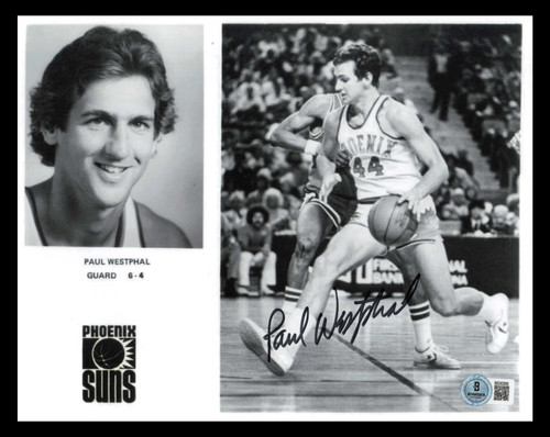 Paul Westphal Autographed 8x10 Photo Phoenix Suns Beckett BAS QR #BS30268
