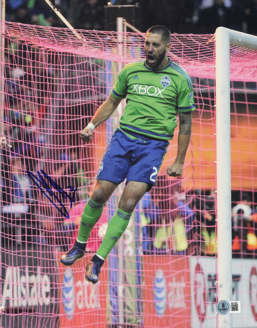 Clint Dempsey Autographed 11x14 Photo Seattle Sounders Beckett BAS QR #BS31909