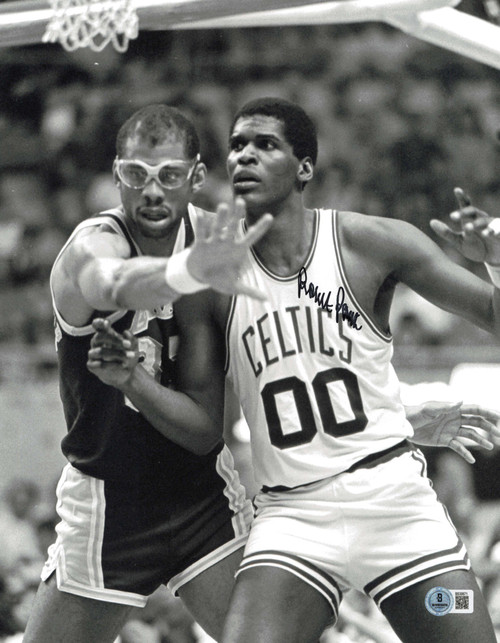 Robert Parish Autographed 11x14 Photo Boston Celtics Beckett BAS QR #SB30671