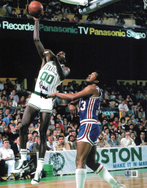 Robert Parish Autographed 11x14 Photo Boston Celtics Beckett BAS QR #SB30674