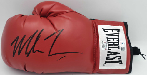 Mike Tyson Autographed Red Everlast Boxing Glove Beckett BAS Stock #243612