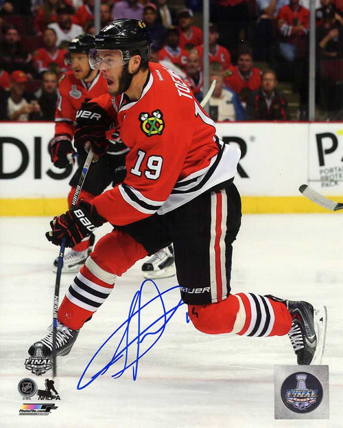Jonathan Toews Signed Chicago Blackhawks 2015 Stanley Cup Red
