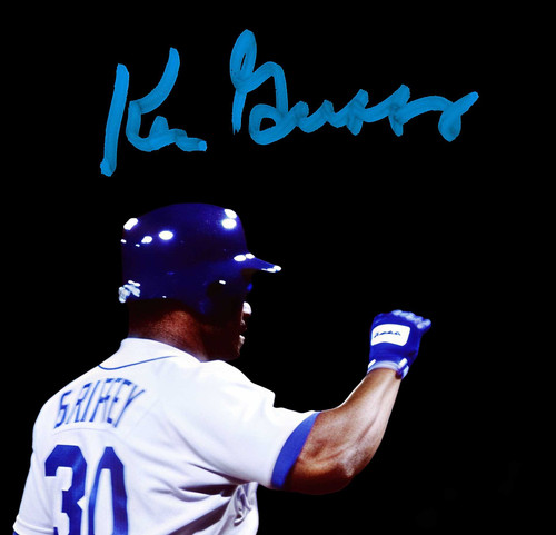 Ken Griffey Jr. & Sr. Autographed 8x10 Photo Seattle Mariners Back To Back Home Runs HR Beckett BAS Witness