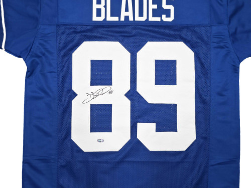 Brian Blades Autographed Seattle Seahawks Throwback Blue Jersey – MCS Holo