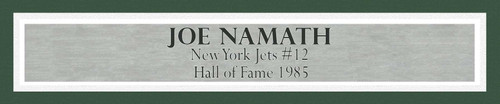 Copy of New York Jets Joe Namath Autographed Green Jersey Beckett BAS Witness Stock #237707