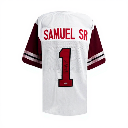 Deebo Samuel Sr. Autographed Washington Commanders White Jersey – PSA/DNA COA