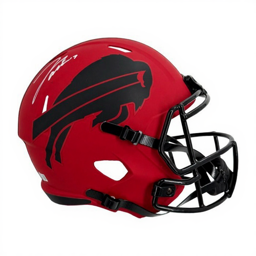 Josh Allen Signed Buffalo Bills RAVE Replica Full-Size Helmet – BAS COA