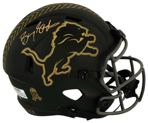 Barry Sanders Signed Detroit Lions Salute 2025 Riddell Full-Size Speed Replica Helmet – Schwartz COA