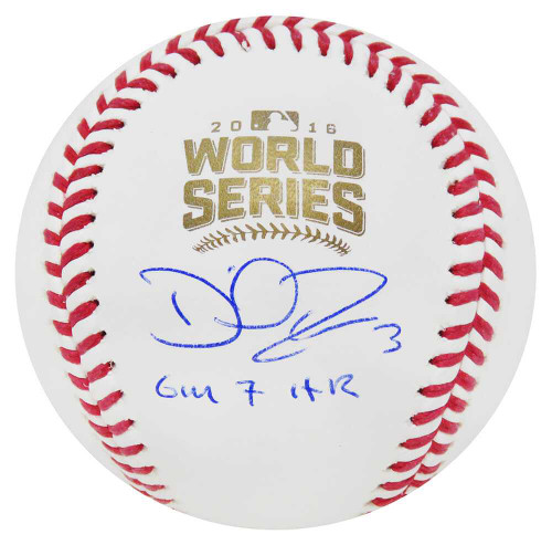 David Ross Signed Rawlings Official 2016 World Series MLB Baseball w/Gm 7 HR